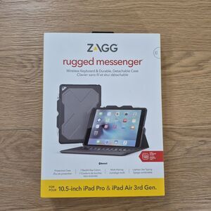 Zagg Rugged Messenger Wireless Keyboard & Durable Case NEW Open Box